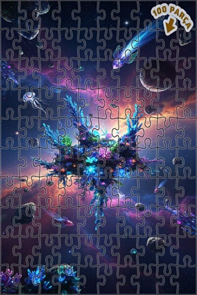 Teona Ahşap لغز خشبي رائع ذو طابقين بتصميم قنديل البحر الفضائي وجزيرة المرجان...