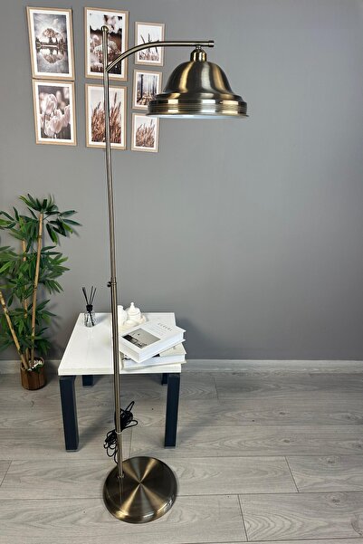 Bamyum Ulmete Askı Gövde Eskitme Renk Metal Lambader Modern Zemin Lambası