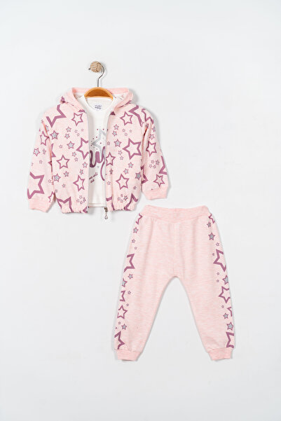 Mc mini clup Star Printed Baby Girl Seasonal 3-Piece Tkm