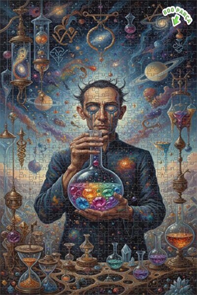 Teona Ahşap لغز علمي غامض: تجربة الكريستال الكوني، لغز خشبي ذو طبقتين بإطار، ...