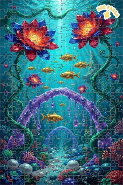 Teona Ahşap لغز خشبي مؤطر ذو طابقين من ميسيمي دينيزلاب سارادج باركيدج 200 قطع...