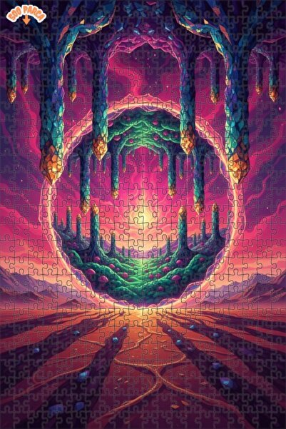 Teona Ahşap لغز خشبي رائع ذو طابقين بإطار 500 قطعة 50x30