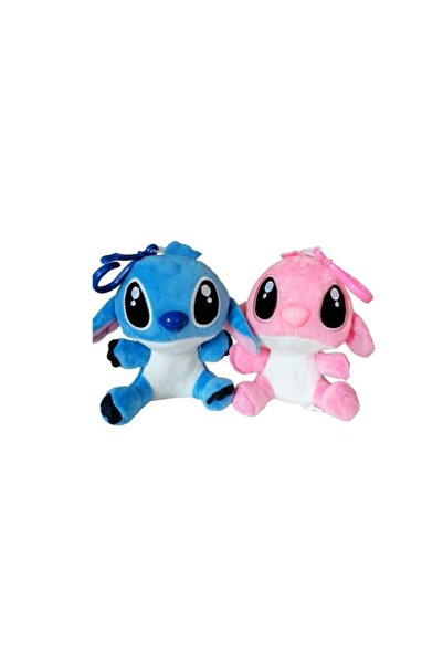 NoNameStore7 Set 2 Jucarii breloc de Plus, Lilo & Stitch, 15 cm