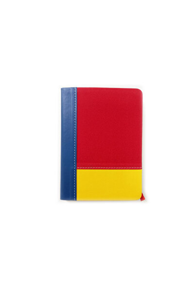 Arhi Design Agenda A6 nedatata tricolor cu elastic, 192 pagini