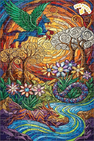 Teona Ahşap لغز خشبي ذو طبقتين من ميتيك كرياتورز 200 قطعة 25x35