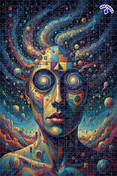 Teona Ahşap لغز خشبي ذو طبقتين من يونيفرسال مايند، 600 قطعة، 50x35 سم