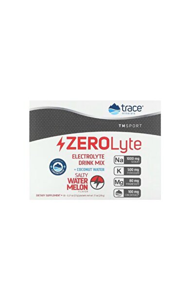 Trace Minerals ZEROLyte, Salty Watermelon 30 sachets -