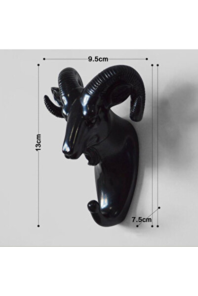 Choice sheep-black 6 Styles Wall Hanging Hook Vintage Deer Head Animal For Ha...