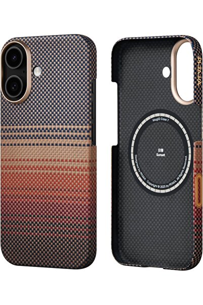 PUKON جراب PITAKA لهواتف آيفون 17 متوافق مع MagSafe | غطاء منسوج من ألياف الأ...