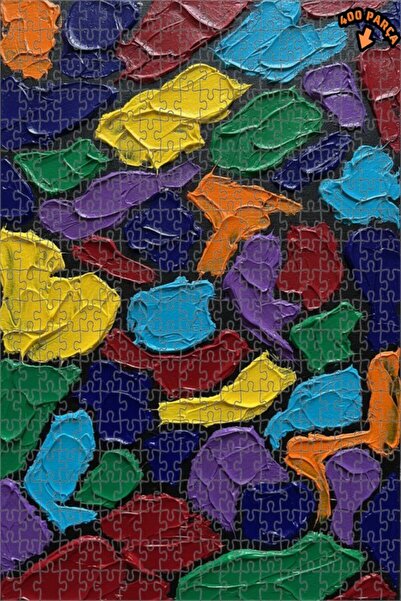 Teona Ahşap لغز خشبي بألوان زاهية بمظهر الزيت الزيتي 400 قطعة 35x35