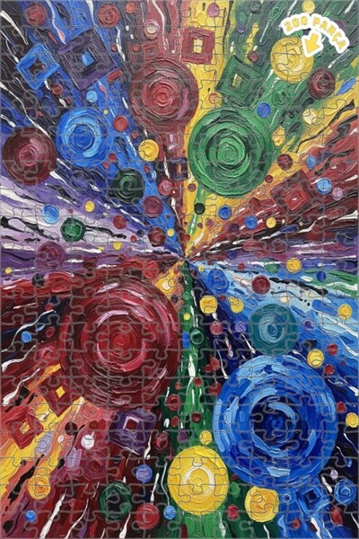 Teona Ahşap لغز خشبي بتصميم لوحة زيتية لانفجار الطاقة 200 قطعة 25x35