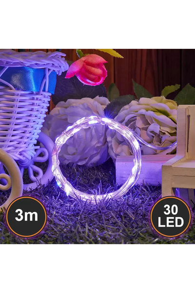 GenelTedarik Peri Led Yeni Nesil 3 Metre 30 Ledli Peri Led Işık