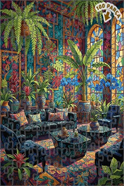 Teona Ahşap لغز خشبي بمظهر لوحة زيتية من تروبيك فاها، لغز خشبي بإطار مزدوج ال...