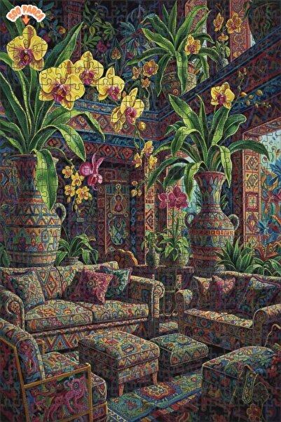 Teona Ahşap لوحة خشبية مؤطرة بطبقتين بتصميم زهرة الأوركيد من إكزوتيك سالون، 5...