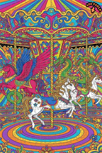 Teona Ahşap لغز خشبي على شكل دائرة سحرية بتصميم طبقات مزدوجة ومظهر زيتوني، 40...