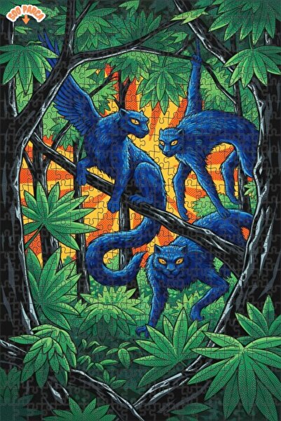 Teona Ahşap Mystical Forest Ranger Double-Layer Framed Wooden Puzzle 500 Piec...