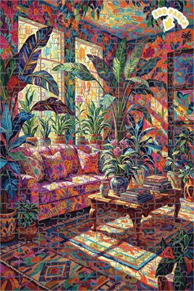 Teona Ahşap لغز خشبي على شكل لوحة زيتية لغرفة المعيشة الاستوائية من رينك كومب...