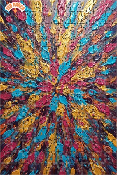 Teona Ahşap لوحة خشبية مؤطرة بطبقتين ذات مظهر عصري من مجموعة Energetic Color ...