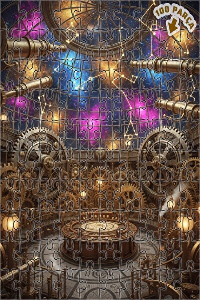 Teona Ahşap لغز خشبي بإطار مزدوج الطبقات من بخار إيفرين، 100 قطعة، 25×25