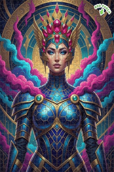 Teona Ahşap لغز فني بمظهر لوحة زيتية لملكة الكون 800 قطعة 70×50