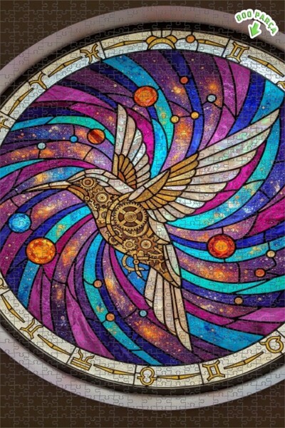 Teona Ahşap لغز خشبي مؤطر ذو طبقتين من سونإيتس إنفنتي كولبيري ستيمبانك آرت، 8...