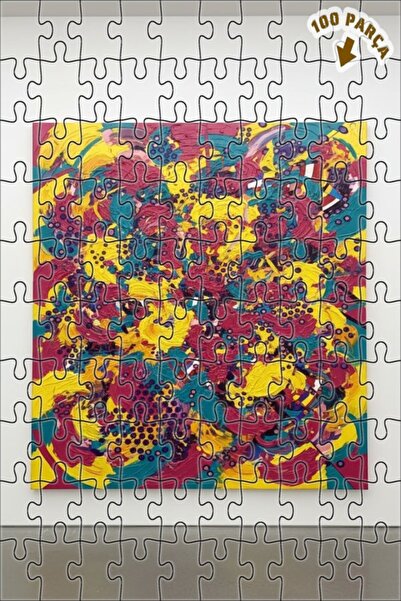 Teona Ahşap لغز خشبي بإطار مزدوج الطبقات 100 قطعة 25×25