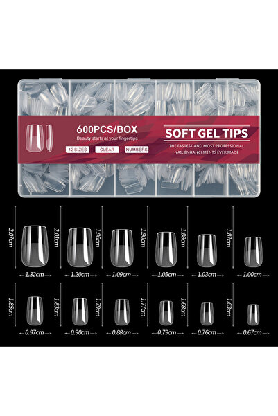 Choice 12600 قطعة من أطراف الأظافر اللاصقة ذات التغطية الكاملة، بأشكال ستيليت...