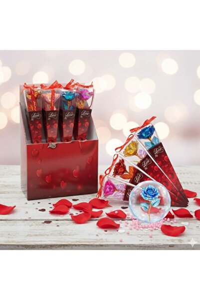 LOVE Trandafiri Cristalizati in Ambalaj 28cm