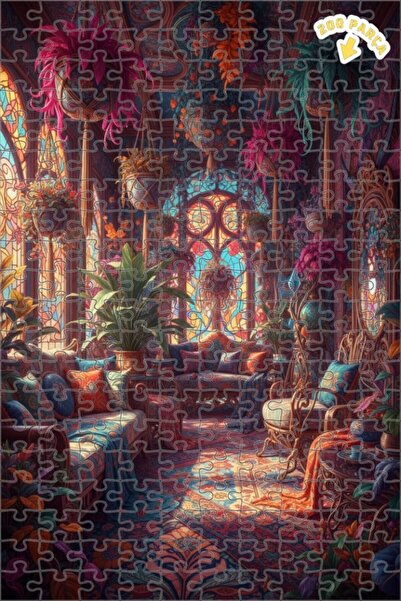 Teona Ahşap لغز خشبي بإطار مزدوج الطبقات من بوهيم آرت، 200 قطعة، 25×35