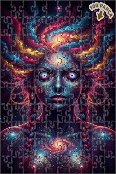 Teona Ahşap لغز فني على شكل لوحة زيتية لـ "روح المجرة في الكون" للسيدات، 100 ...