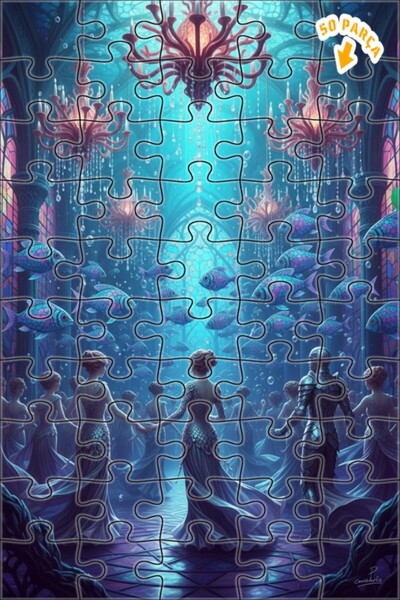 Teona Ahşap لغز خشبي رقمي رائع ذو طابقين بإطار على شكل سمكة راقصة تحت الماء 5...