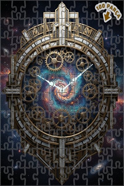 Teona Ahşap لغز خشبي من سيرينج أوف تايم جالاكسي آرت، لغز خشبي ذو طبقتين مؤطرت...