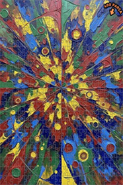 Teona Ahşap لغز خشبي بمظهر الزيت الألوان الزيتية المتفجرة 400 قطعة 35x35