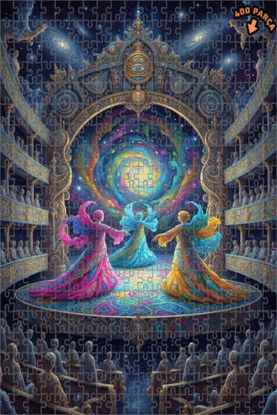 Teona Ahşap لغز خشبي ذو طبقتين من كوزميك سينج بيلز 400 قطعة 35x35