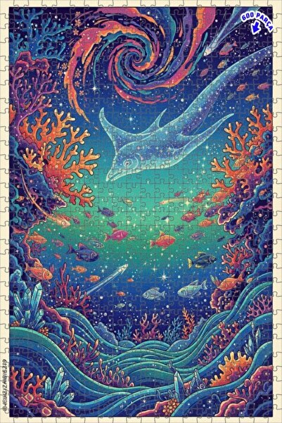 Teona Ahşap وحش المحيط الكوني - لوحة زيتية 600 قطعة 50x35