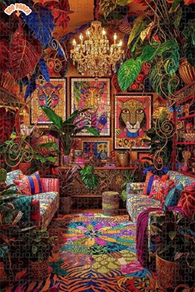 Teona Ahşap Lives of the Forest Charming Double-Layered Framed Wooden Puzzle ...