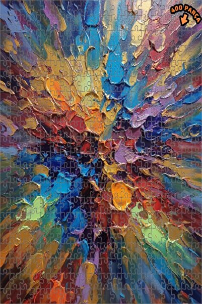 Teona Ahşap لغز خشبي بتصميم لوحة زيتية ملونة 400 قطعة 35x35