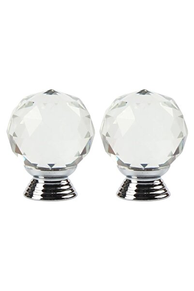 zola Σετ 2 λαβών πόρτας, μοντέλο κρύσταλλο, διάμετρος λαβής 30 mm, ύψος 40 mm