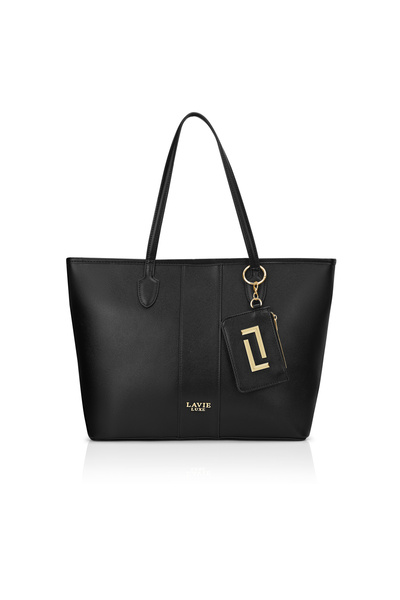 Lavie Luxe قميص نسائي من ماركة Duo Sherry مقاس كبير جدًا (أسود)