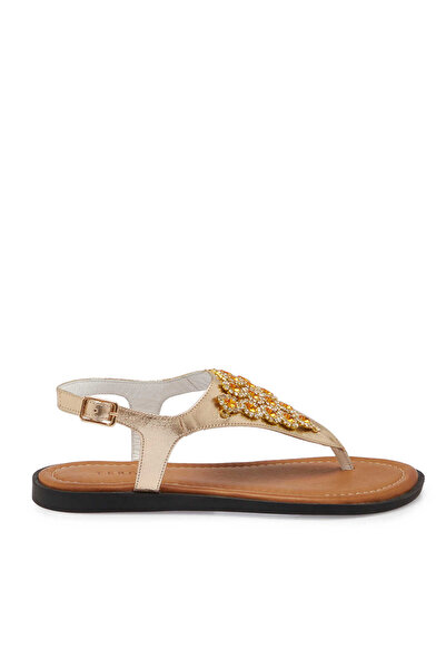 Tergan Dore Hakiki Deri Kadın Sandalet - K25Y1SN68218-U9P