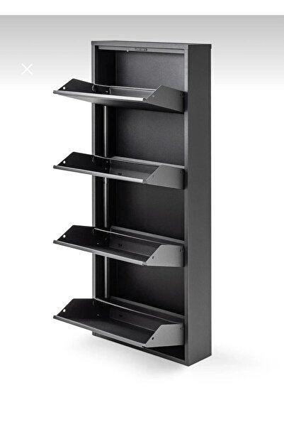 Avesta 4 Kapaklı Metal Ayakkabılık Antrasit