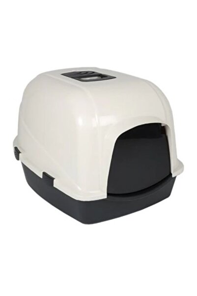 Ebi صندوق فضلات القطط إكليبس 70 من سلسلة زين - أبيض/56×70×46 سم