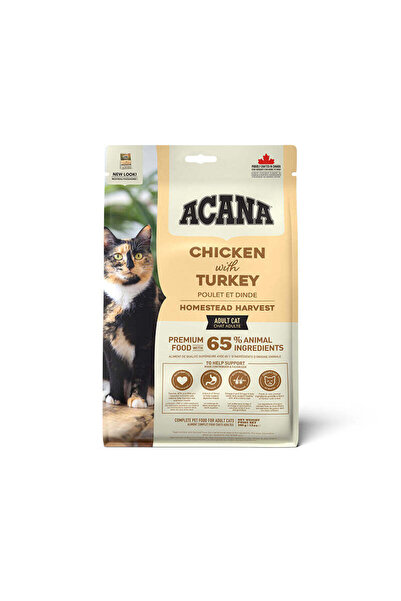 Acana Homestead Harvest Chicken with Turkey Dry Cat Food - 340G