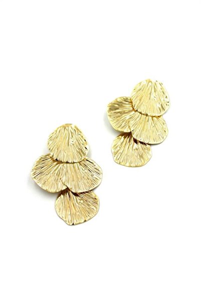 MENESSA Striped Sequin Earrings - Gold