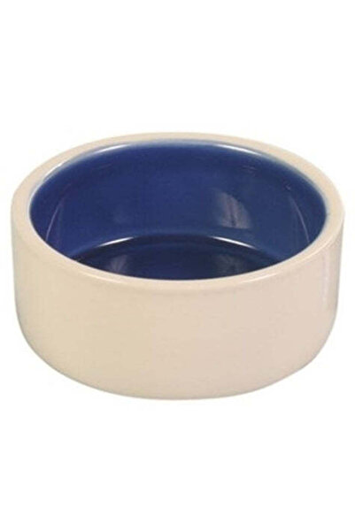 Trixie وعاء سيراميك كريمي اللون مع وعاء أزرق للكلاب - 1 لتر