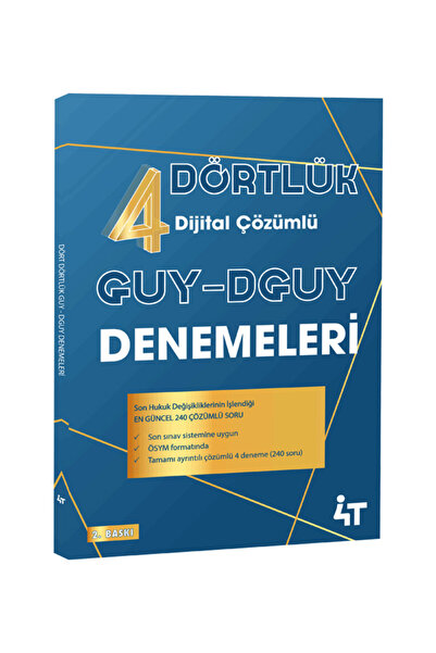 4T YAYINEVİ 4-4’Lük Devlet Gelir Uzman Yardımcılığı ve Gelir Uzman Yardımcılı...