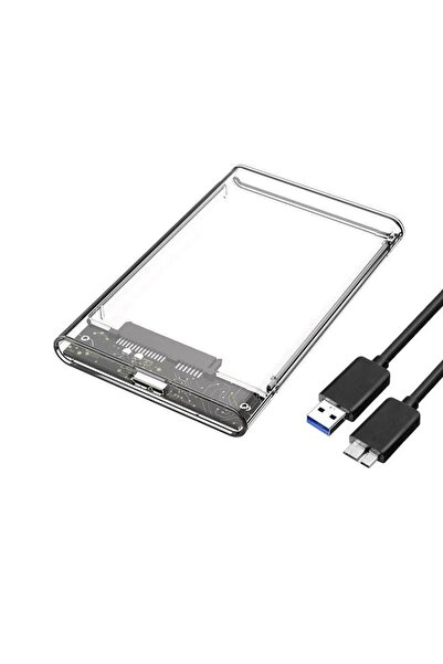 Choice SATA 6 Gbps white Transparent HDD Case Caddy Box HDD Enclosure 2.5 SSD...