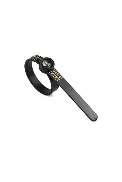 Choice4 مسطرة قياس الخواتم، مقاس هونغ كونغ، أسود، مقاسات أمريكية/بريطانية/أور...