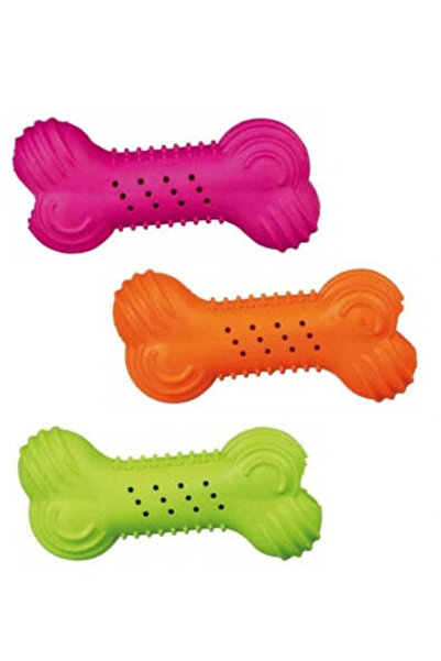 Trixie Rustling Bone Dog Toy - ORANGE/11CM