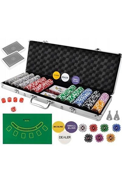 zola Poker set, 500 chips, aluminium storage case